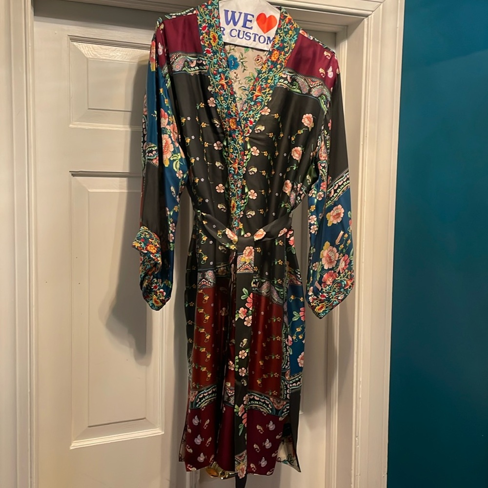 Kimono style Johnny Was silk dress